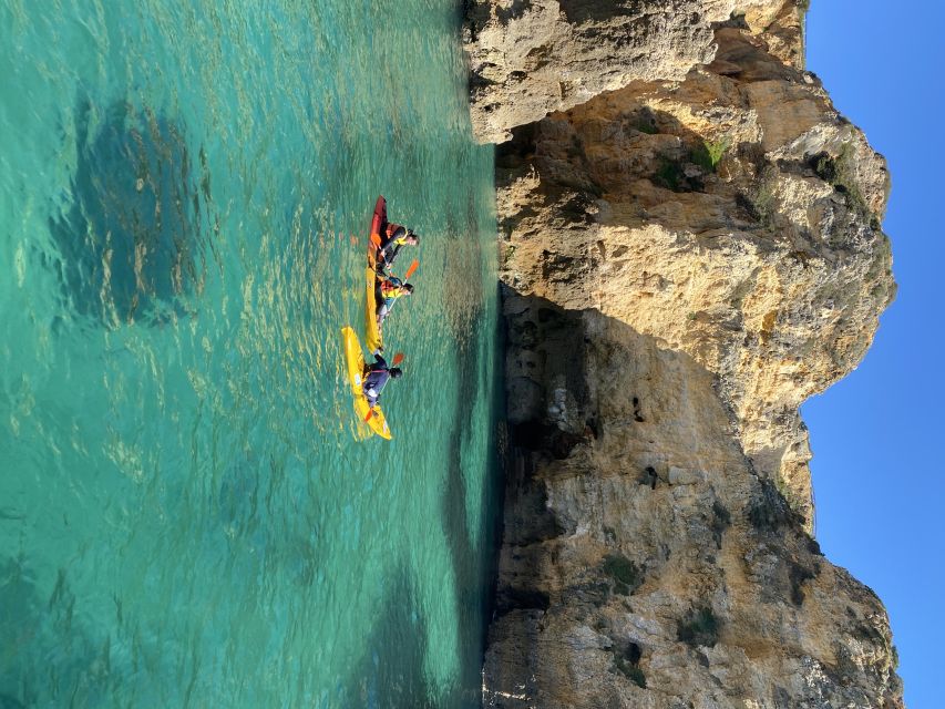From Lagos: Kayak Experience in Ponta da Piedade - Swimming, resting, and the return to Lagos