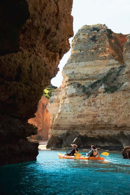 From Lagos: Ponta da Piedade Caves Kayak Tour from Catamaran - Ten minutes for the sea slide