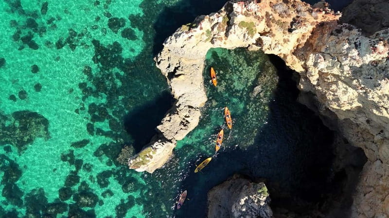 From Lagos: Ponta da Piedade Caves Kayak Tour from Catamaran - Weather can change the plan