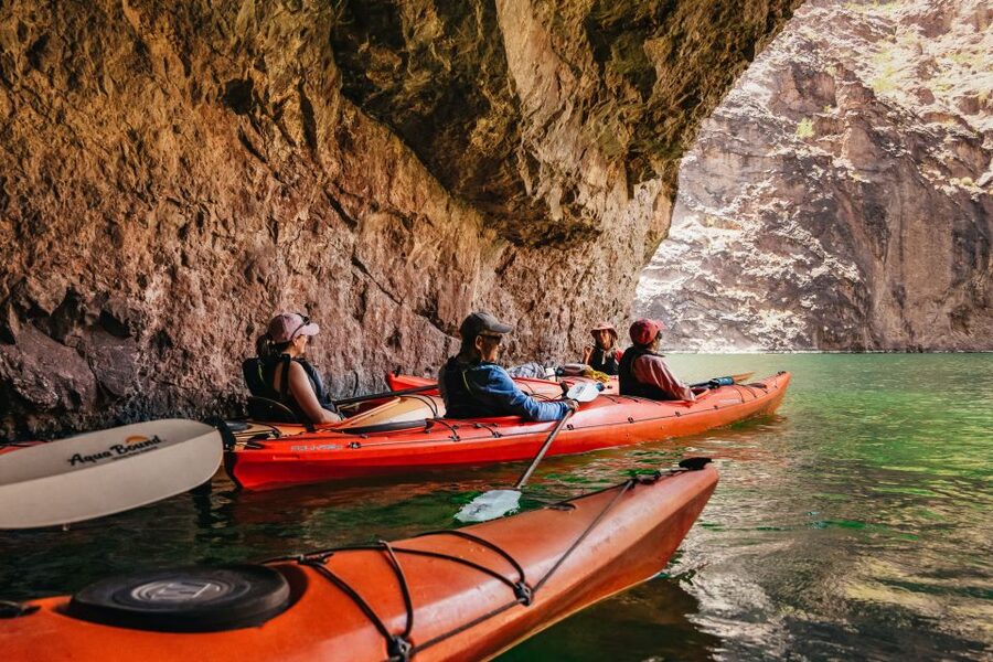 From Las Vegas: Black Canyon Half-Day Kayak Tour - Emerald Cave and the changing green light
