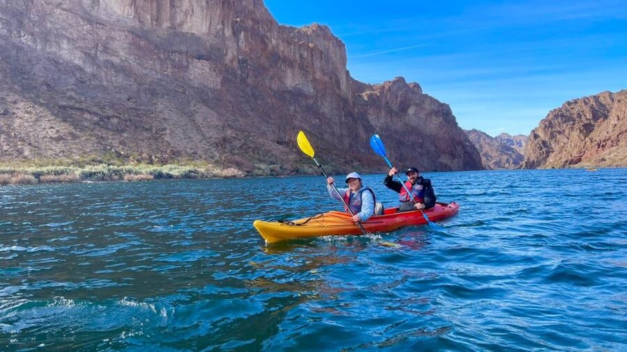 From Las Vegas: Emerald Cave Guided Kayak Tour with Shuttle - Learning the basics before the paddle