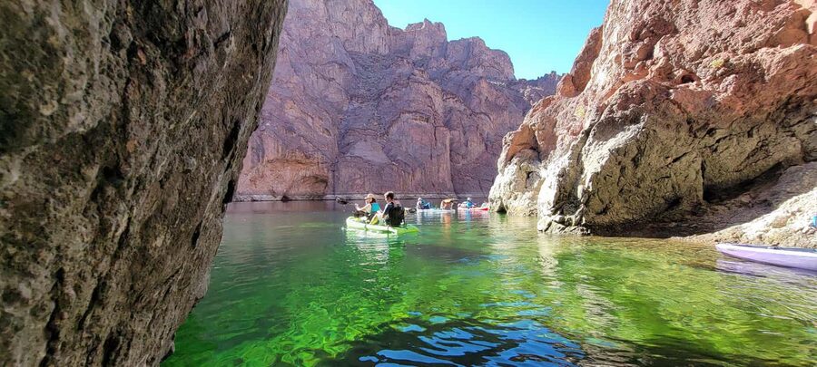 From Las Vegas: Emerald Cave Kayak Tour with Hotel Pickup - From MGM Grand to Willow Beach