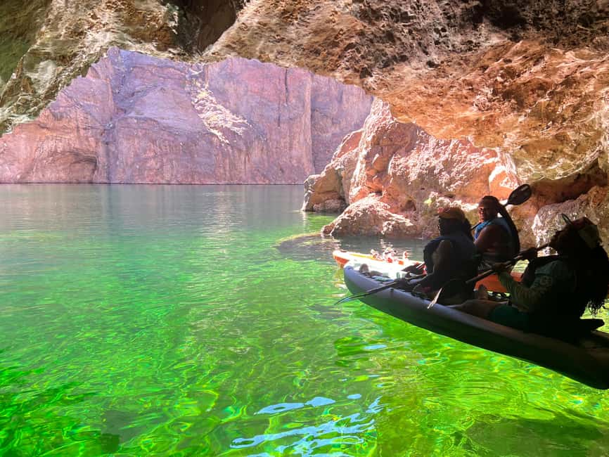 From Las Vegas: Emerald Cave Kayak Tour with Hotel Pickup - Paddling through Black Canyon