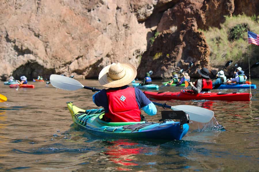 From Las Vegas: Kayak Rental to Emerald Cave Colorado River - From Las Vegas to the Colorado River