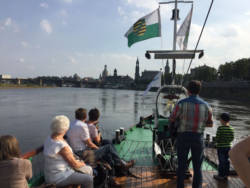 From Meissen: Paddle Steamer Tour to Dresden - The approach to Dresden and the Canaletto view