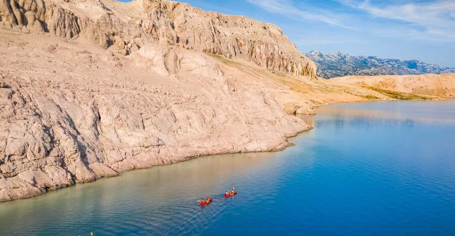 From Metajna/Novalja: Pag Bay Guided Sea Kayaking Tour - Paddling past Stogaj and Teplica to Sušac