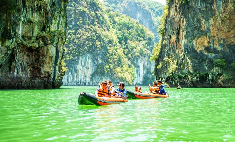 From Phuket : James Bond Island by Bigboat & Canoe Adventure - Panak Island and the first cave canoe