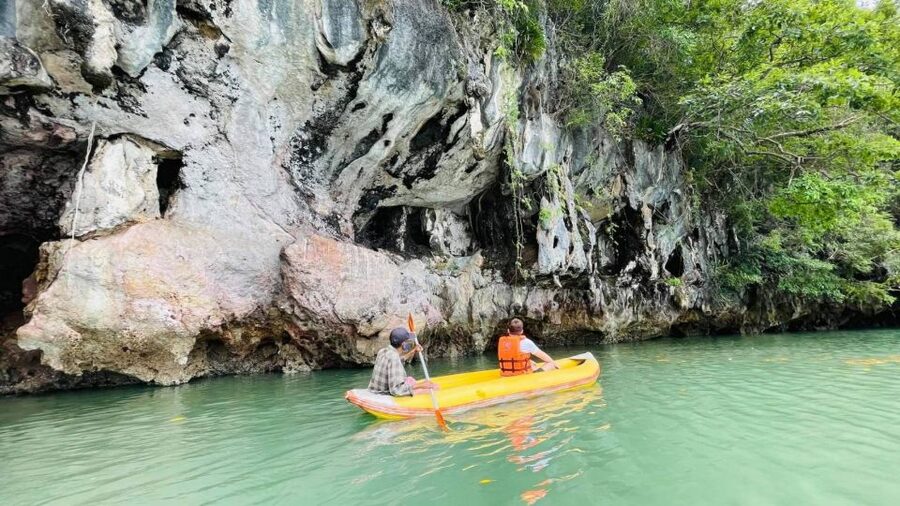 From Phuket: Phang Nga Bay and Canoeing Tour by Big Boat - Ko Hong and the quiet inner lagoons