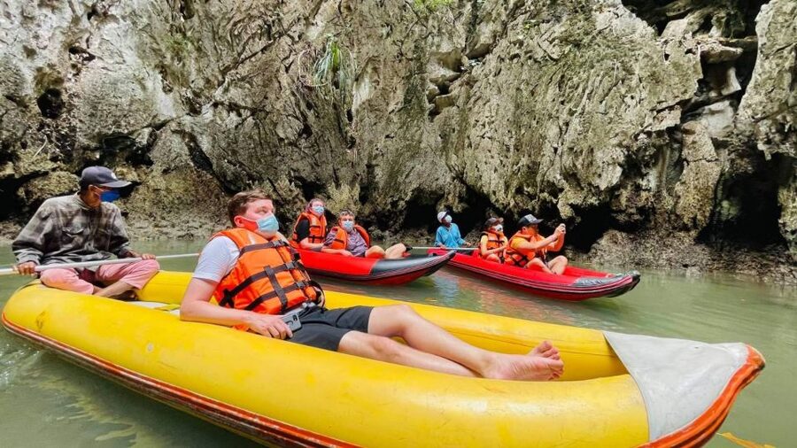 From Phuket: Phang Nga Bay and Canoeing Tour by Big Boat - James Bond Island and Tapu rock