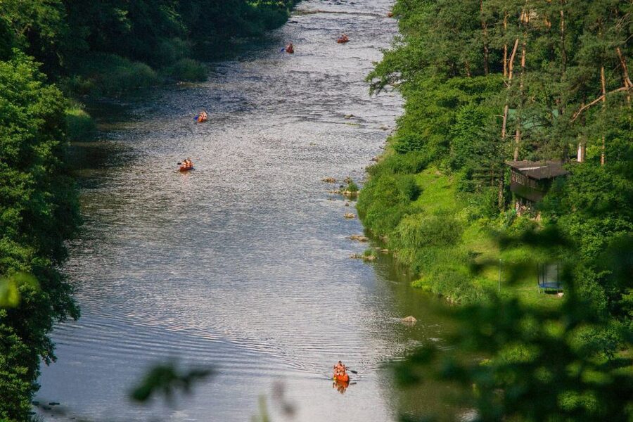 From Prague: Sazava River Canoe Day Trip for All Levels - Hotel pickup and the train to the river