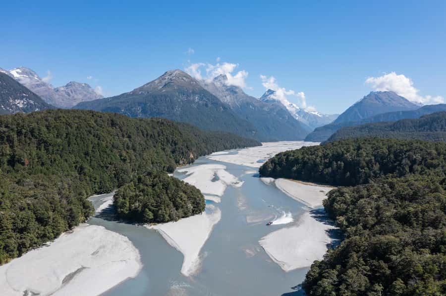 From Queenstown: Dart River Canoe & Jet Boat Day Trip - One hour on the Dart River by jet boat