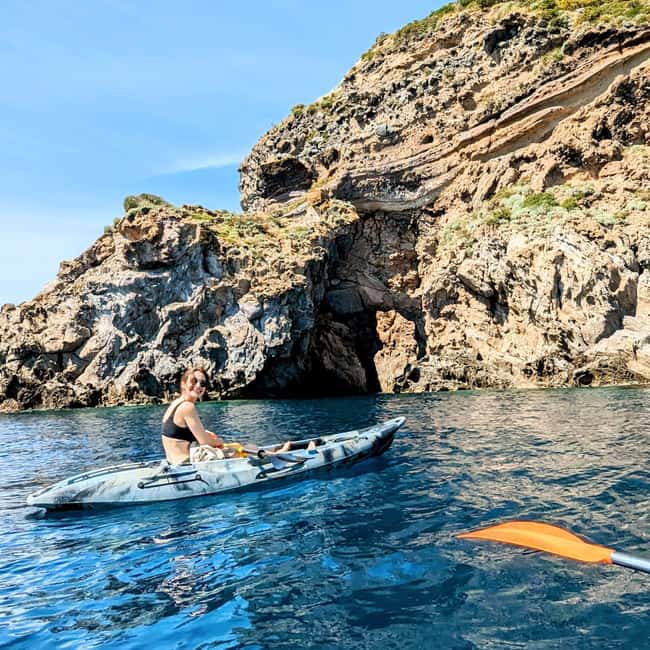 From Sant'Angelo: Ischia Kayak Tour with Italian Aperitif - Pelara Bay and a hammock over the sea
