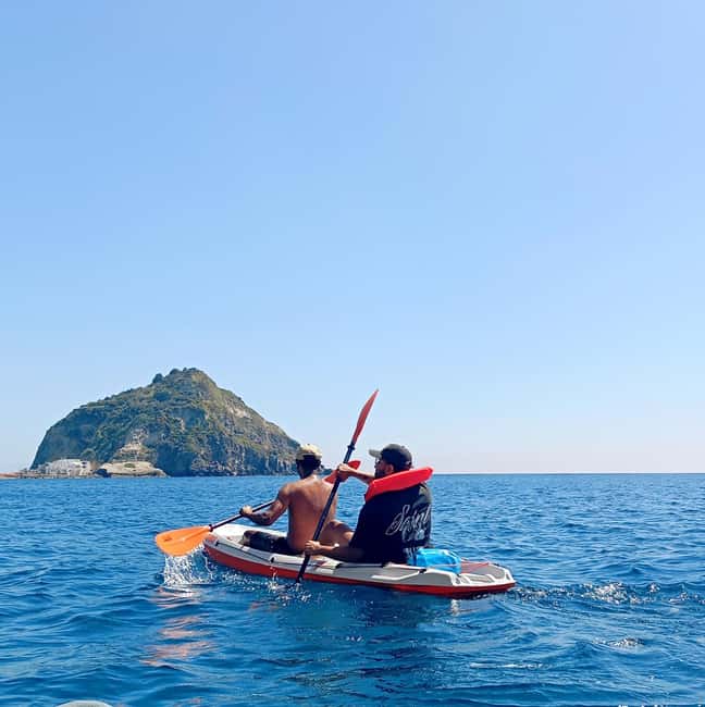 From Sant'Angelo: Ischia Kayak Tour with Italian Aperitif - The blue cave, swimming, and the rock jump