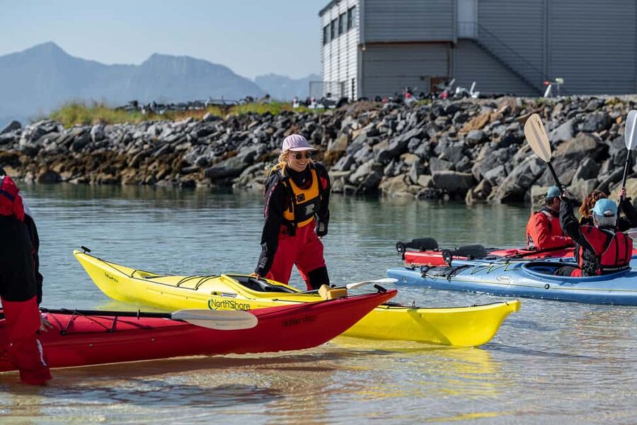 From Tromsø: Sea Kayaking Tour at Sommarøy - The beach stop is more than a photo break