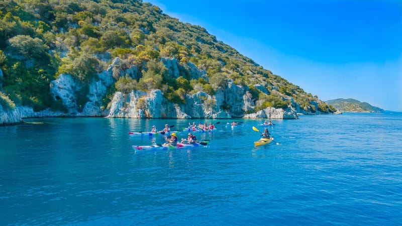 From Ucagiz: Kekova Sea Guided Kayaking Tour - Simena Castle and Kaleköy in a 45-minute stop