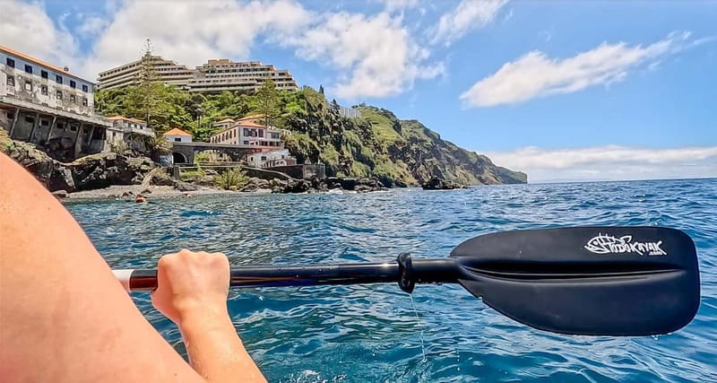 Funchal: Kayak and Snorkel Tour to Garajau NR - The paddle across Funchal Bay