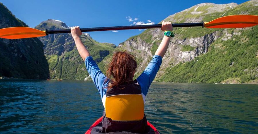 Geiranger: Guided Kayak Tour in Geiranger Fjord - The value of $125 per person