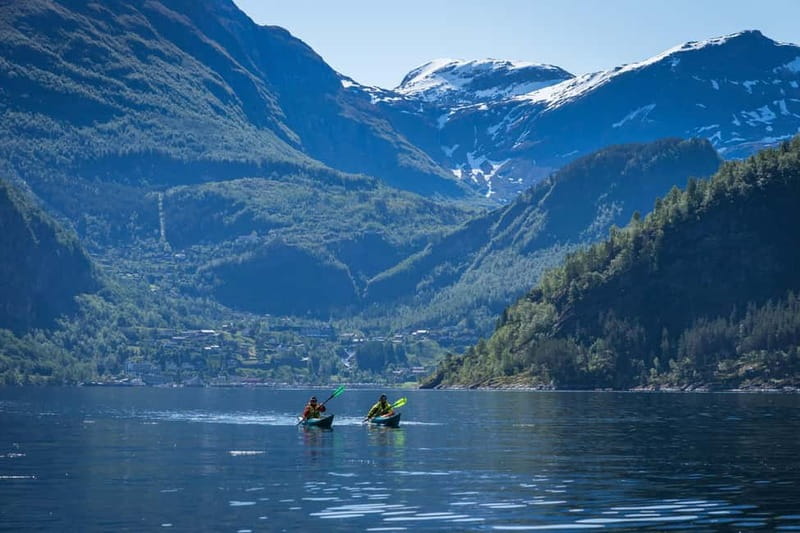Geiranger: Kayak Tour with Waterfall Views - Starting below Grande Fjord Hotel
