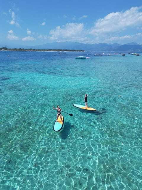 Gili sunrise stand-up paddle boarding (drone photoshoot) - Drone pictures, video, and the photo-session pace