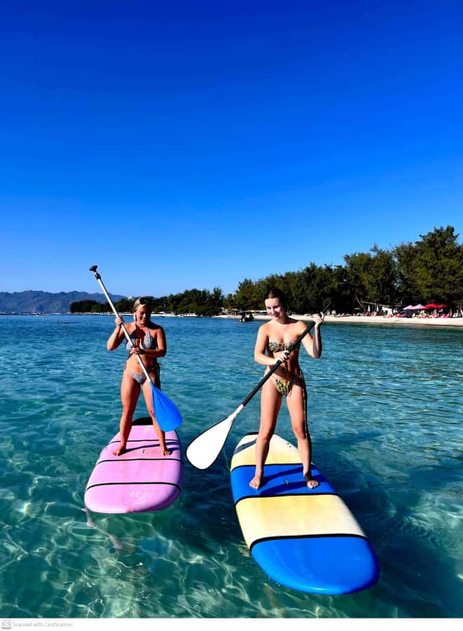 Gili SUP Or Kayak With Drone Shoot . Daylight Or Sunrise - What the drone shoot adds
