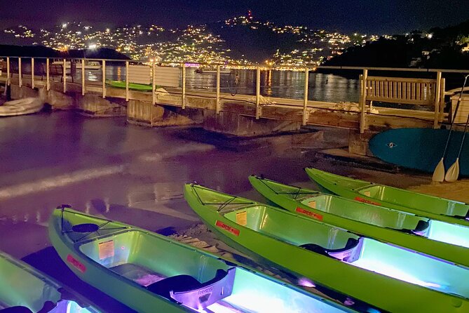 Glow Boats LED Night Kayak, Marriott Frenchman's Cove Dock, USVI - Charlotte Amalie Harbour After Sunset