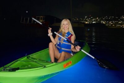 Glow Boats LED Night Kayak, Marriott Frenchman’s Cove Dock, USVI