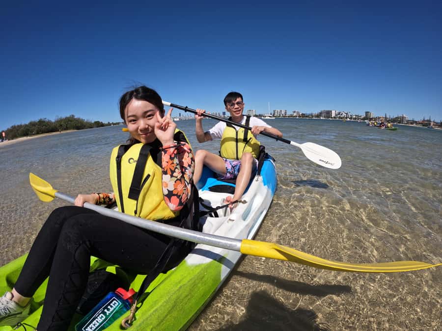 Gold Coast: Kayaking & Snorkelling Tour with Fish Feeding - Preparing for a wet, outdoor morning