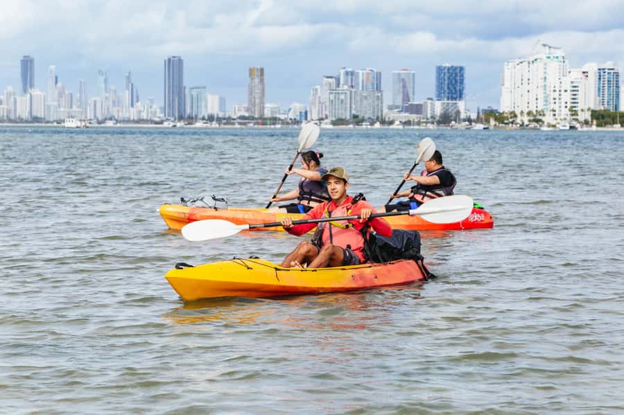 Gold Coast: Wave Break Island Kayaking & Snorkeling tour - The return crossing and the free photos
