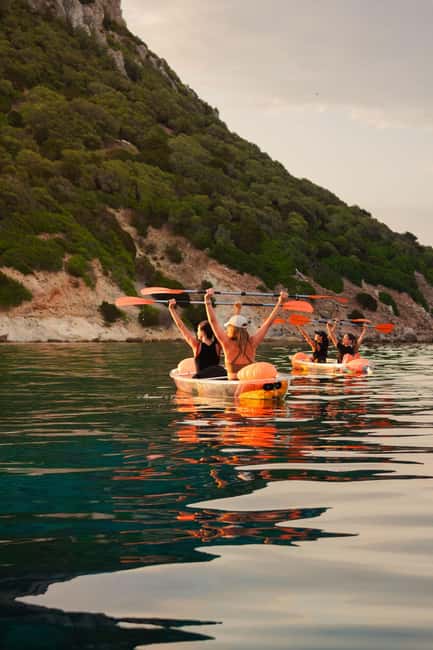 Golfo Aranci: traditional or transparent kayaks, dolphins, and aperitifs - Clear water, seabed views, and the first stretch of coast