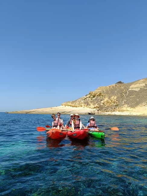 Gozo: 1 Hour Kayak plus +Cave Tour + Drop off Blue Lagoon - Blue Lagoon time on Comino
