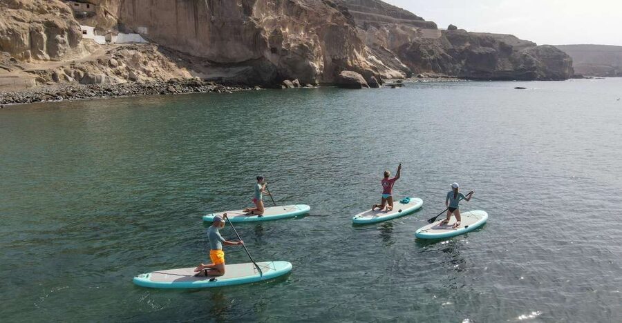 Gran Canaria : 2h Stand Up Paddle board lessons - The first 20 minutes: equipment, safety, and warm-up
