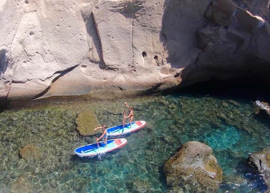 Gran Canaria, Premium Stand Up Paddle Board Experience. - Getting steady on a Starboard SUP board