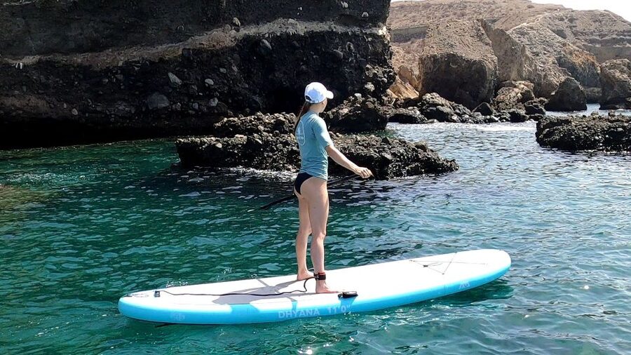 Gran Canaria : Stand Up Paddle (SUP) Tour - The swim break near Arguineguín