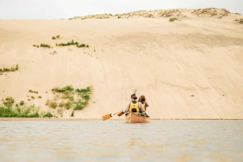 Guided Canoe Tour of the Curonian Spit Lithuania - A careful start in Pervalka