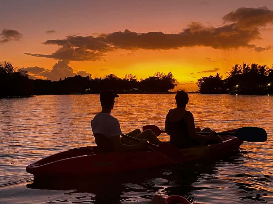 Guided Sundowner Kayak Tour - A Slow Sunset on the Tamarin River
