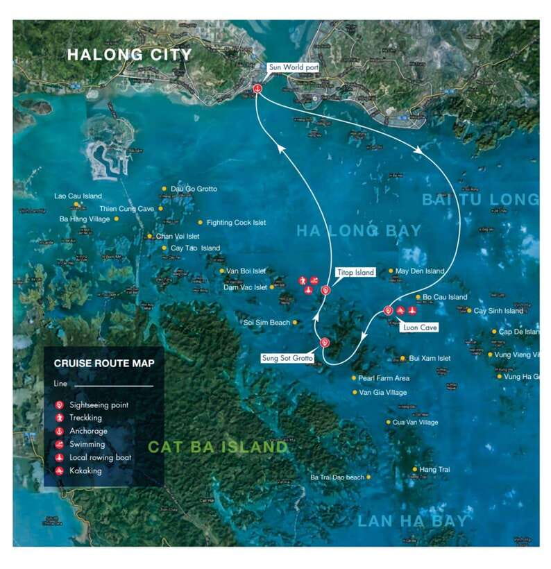 Ha Long & Bai Tu Long bay cruise wt Kayakking & buffet lunch - What this five-hour Ha Long Bay cruise actually delivers