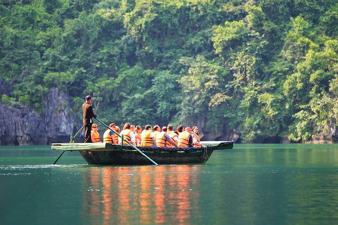 Ha Long Bay Cruise Day Tour - Cave, Kayaking, Swimming & Lunch - Kayaking or bamboo boat at Hang Luon