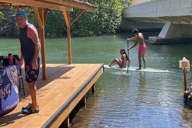 Haleiwa River Paddle Board Rental with Blue Planet Adventure Co. - Turtles, fish, birds, and the famous bridge