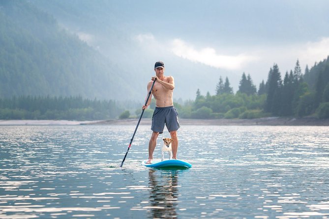 Half Day Stand-up Paddle Boarding (SUP) trip on Lake Predil - The Beach Break, Fruit, and Potato Chips