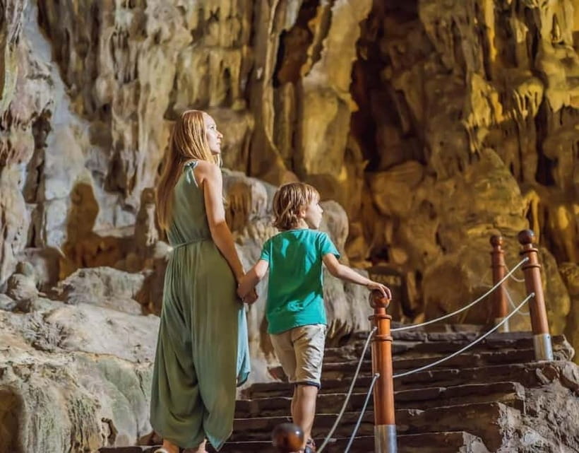 Halong 6 Hours Cruise: Kayak, Cave, Lunch, Beach & Island - Sung Sot Cave: the biggest walk of the day