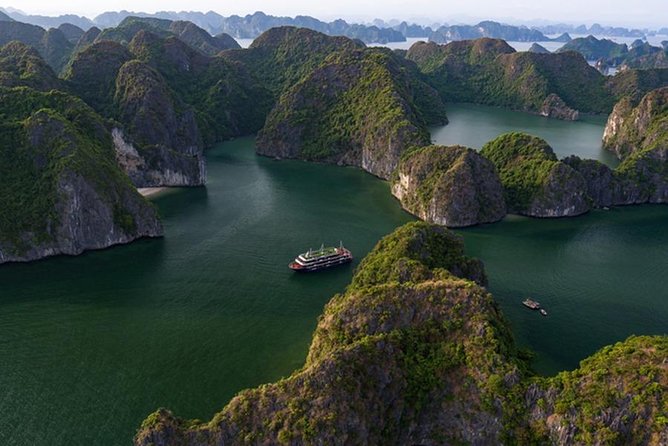 Halong Bay 2D1N BEST CRUISES All-Inclusive: Transfer, Meals, Kayak, Cave, Island - Leaving Hanoi for the limestone islands