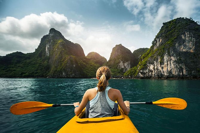 Halong Bay Full Day with Kayaking, Hiking viewpoint, Cave - Deluxe To Luxury - Choosing kayaking or the bamboo boat