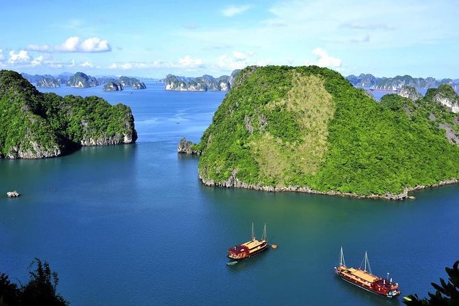 Halong Bay Full Day with Kayaking, Hiking viewpoint, Cave - Deluxe To Luxury - Sunset tea, cake, fruit, and the ride home