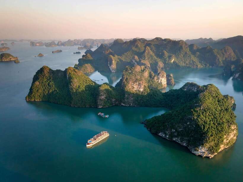 Halong Bay Luxury Cruise: Kayak&Swim,Cave, Party BEST SELLER - Hanoi pickup and the run to the harbor