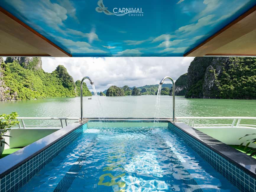 Halong Bay: Luxury Day Cruise w/ Pool, Kayak, Free Transfer - Sunset snacks and the return to Tuan Chau