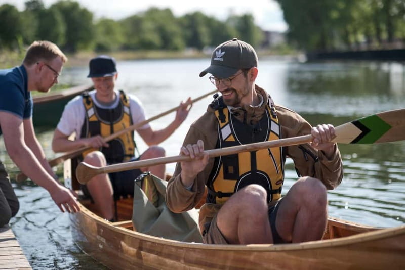 Handcrafted Canoe Tour of Klaipeda - Paddling past Klaipeda’s industrial side