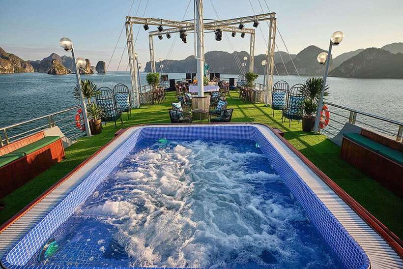 Hanoi: Full-Day Halong Bay 5-star Cruise with Kayak & Buffet - Boarding at Tuan Chau Harbor