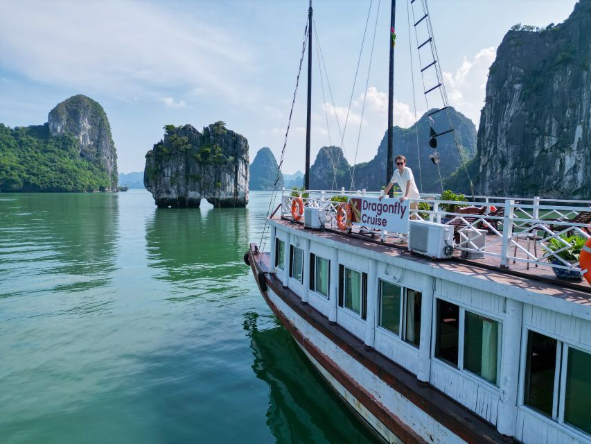 Hanoi: Islands & Caves Ha Long Cruise with Lunch & Kayaking - Boarding the Dragonfly Cruise