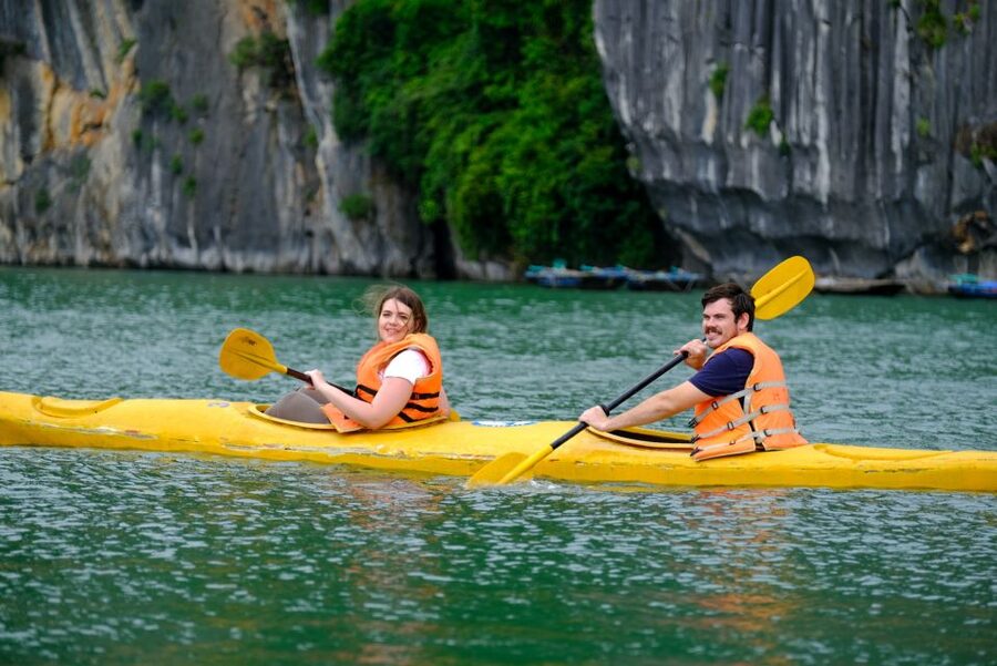 Hanoi: Roundtrip Halong Bay Islands, Caves, Kayaking & Lunch - Ti Top Island and the short climb for the view
