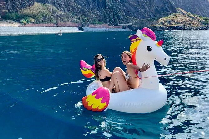 HD Private Boat Tour from Funchal – Swim, Paddle, Snorkel&Relax - Cabo Girão from below the famous cliff